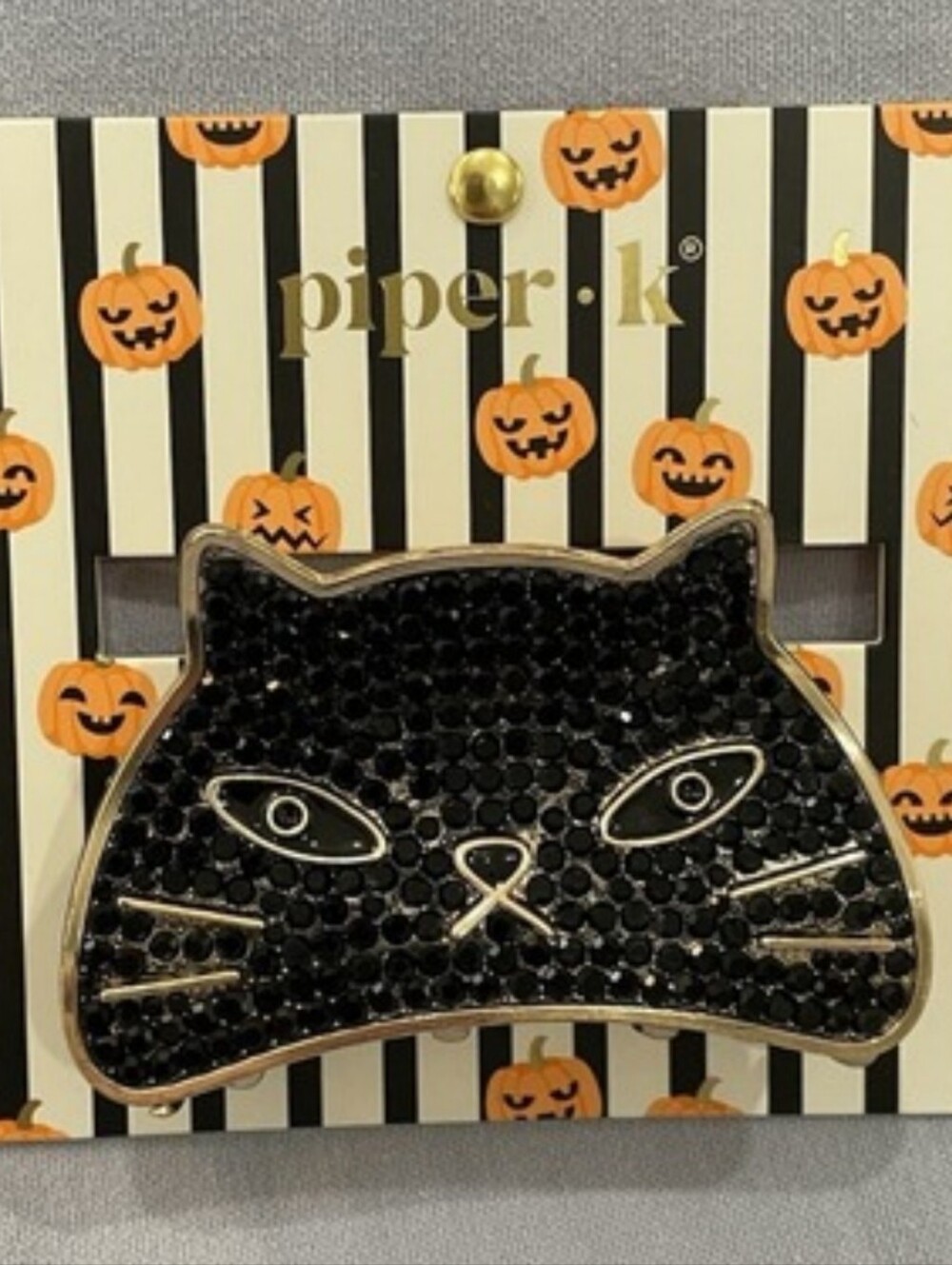 Piper K Black Sparkle Cat Hair Clip BRAND NEW Lp M